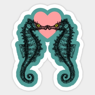 Seahorse Kiss Sticker